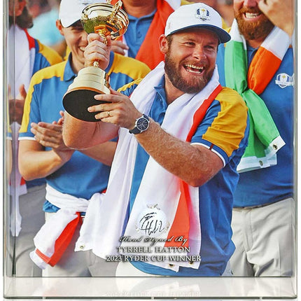 Tyrrell Hatton Ryder Cup 2023 Winning Legend Hand Signed Golf Ball Display