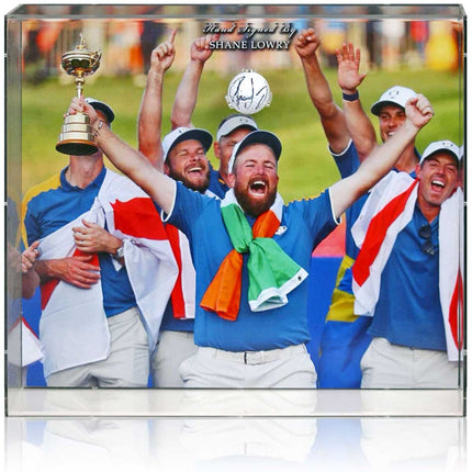 Shane Lowry Ryder Cup 2023 Winning Legend Hand Signed Golf Ball Display