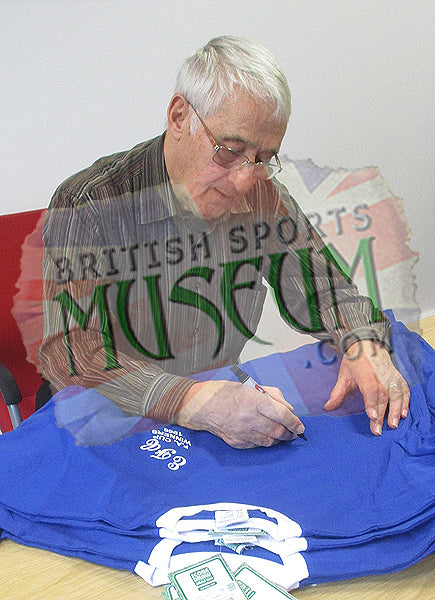 Derek Temple and Mike Trebilcock Hand Signed Everton 1966 FA Cup Shirt Presentation