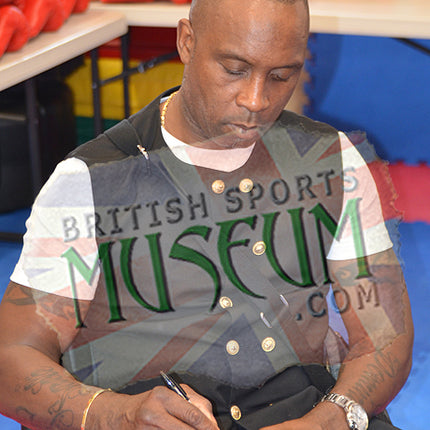 Nigel Benn Hand Signed Boxing Glove Large Display