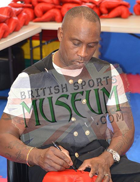 Nigel Benn Hand Signed Boxing Glove Large Display