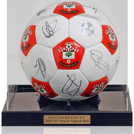 Southampton FC Autographed Football Hand Signed by 2021/22 First Team Squad Club COA