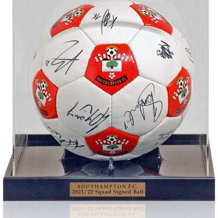 Southampton FC Autographed Football Hand Signed by 2021/22 First Team Squad Club COA