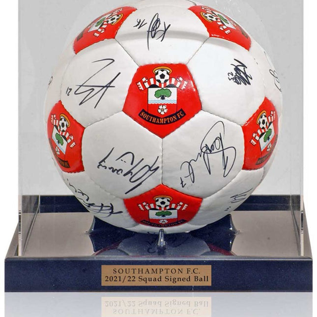 Southampton FC Autographed Football Hand Signed by 2021/22 First Team Squad Club COA