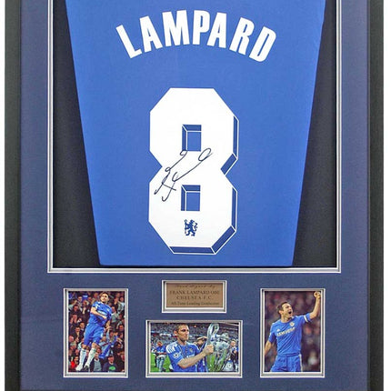 Frank Lampard Chelsea Legend Hand Signed Home Football Shirt