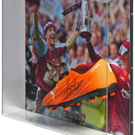 Mark Noble West Ham United Hand Signed Football Boot Play-Offs Display