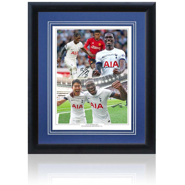 Yves Bissouma Tottenham Hotspur Hand Signed Montage 23x19" Framed