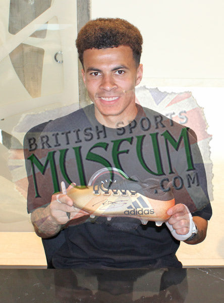 Lucas Moura and Dele Alli Tottenham Hotspur Hand Signed Football Boot Presentation