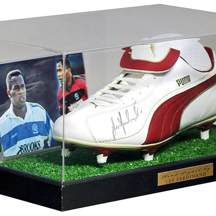 Les Ferdinand Queens Park Rangers Hand Signed Football Boot Display