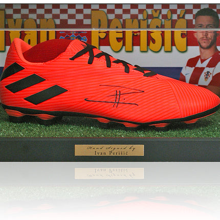 Ivan Perisic Croatian Legend Hand Signed Football Boot Presentation