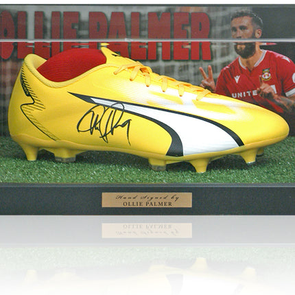 Ollie Palmer Signed Football Boot Wrexham AFC Acrylic Display
