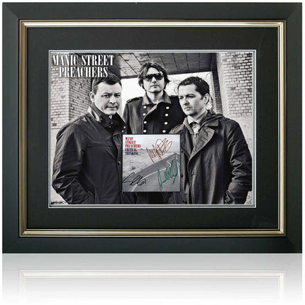 Manic Street Preachers Hand Signed Critical Thinking Pesentation COA