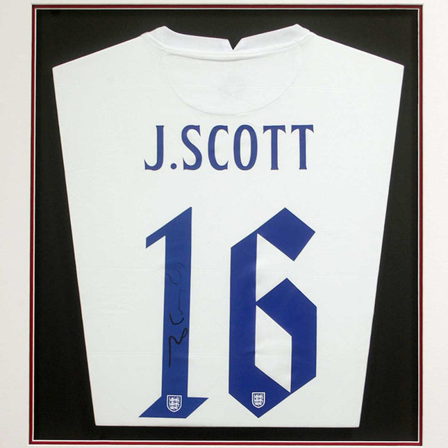 Jill Scott Autographed England Women’s Football Lionesses Framed Shirt