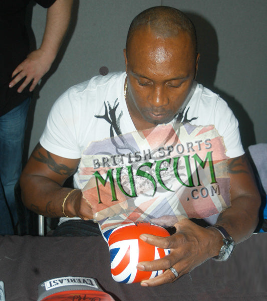 Nigel and Conor Benn Hand Signed Boxing Glove Dome Display
