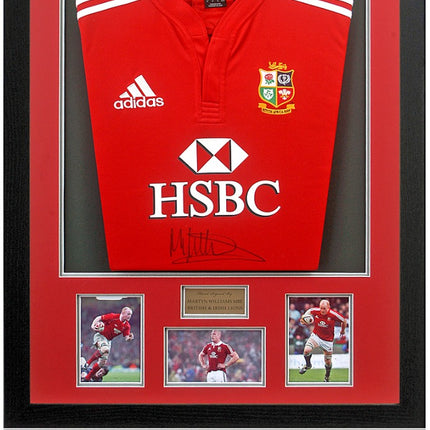 Martyn Williams MBE Rugby Legend Hand Signed Lions Shirt