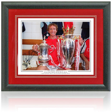 Ray Parlour Arsenal Legend Hand Signed Photograph 23x19" Framed