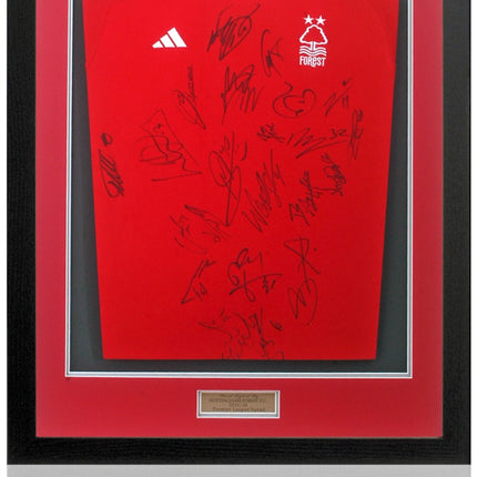 Nottingham Forest 2023/24 Squad Hand Signed Home Shirt