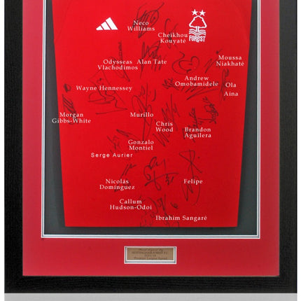 Nottingham Forest 2023/24 Squad Hand Signed Home Shirt