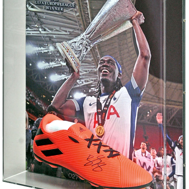 Yves Bissouma Tottenham Hotspur Europa League Winner Hand Signed Football Boot Display COA