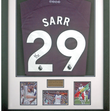 Pape Matar Sarr Tottenham Hotspur Europa League Winner Hand Signed Shirt