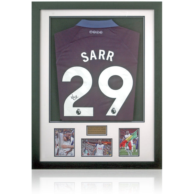 Pape Matar Sarr Tottenham Hotspur Europa League Winner Hand Signed Shirt