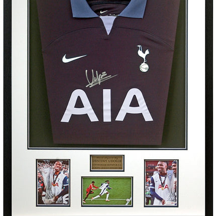 Destiny Udogie Tottenham Hotspur Europa League Winner Hand Signed Shirt