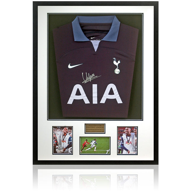 Destiny Udogie Tottenham Hotspur Europa League Winner Hand Signed Shirt