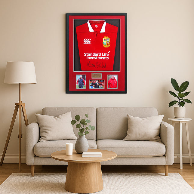 Warren Gatland British and Irish Lions Legend Hand Signed Rugby Shirt