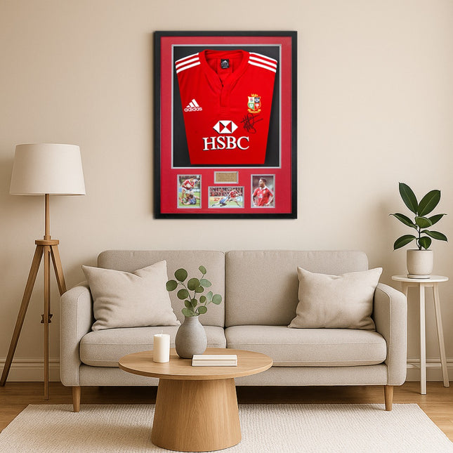 Manu Tuilagi British and Irish Lions Legend Hand Signed Rugby Shirt