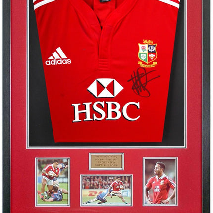 Manu Tuilagi British and Irish Lions Legend Hand Signed Rugby Shirt