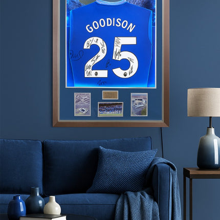 Everton Hand Signed 2024/25 Squad Farewell To Goodison LED Lit Football Shirt