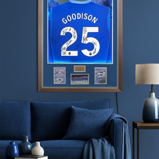 Everton Hand Signed 2024/25 Squad Farewell To Goodison LED Lit Football Shirt