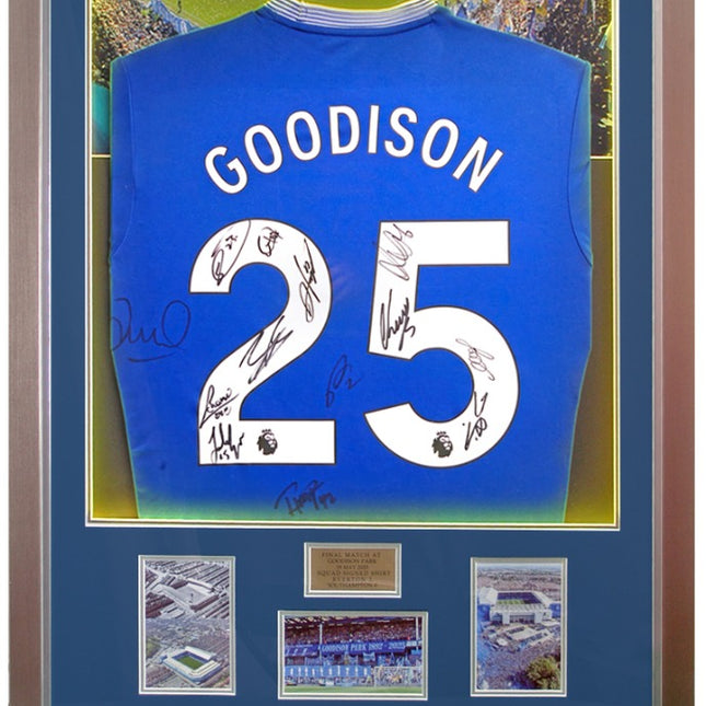 Everton Hand Signed 2024/25 Squad Farewell To Goodison LED Lit Football Shirt
