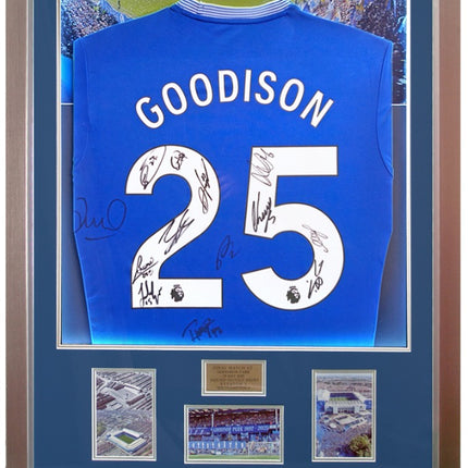 Everton Hand Signed 2024/25 Squad Farewell To Goodison LED Lit Football Shirt