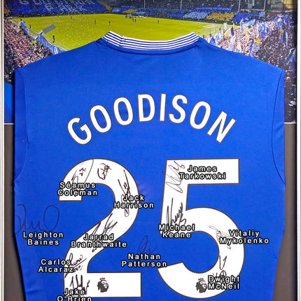 Everton Hand Signed 2024/25 Squad Farewell To Goodison LED Lit Football Shirt