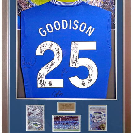Everton Hand Signed 2024/25 Squad Farewell To Goodison LED Lit Football Shirt
