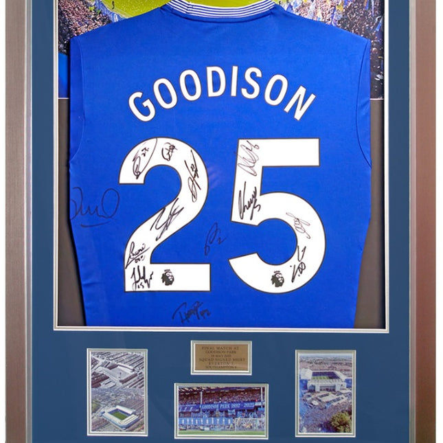 Everton Hand Signed 2024/25 Squad Farewell To Goodison LED Lit Football Shirt