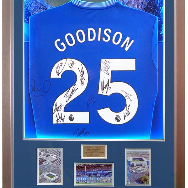 Everton Hand Signed 2024/25 Squad Farewell To Goodison LED Lit Football Shirt