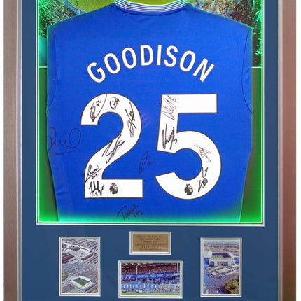 Everton Hand Signed 2024/25 Squad Farewell To Goodison LED Lit Football Shirt