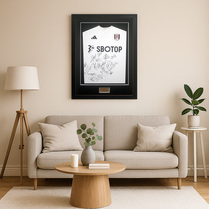 Fulham FC 2023/24 Squad Hand Signed Framed Home Shirt