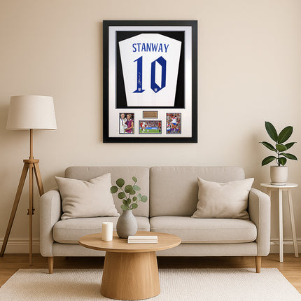 Georgia Stanway England Women's Two Time Euro Winner Hand Signed Shirt