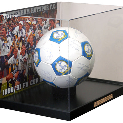 Tottenham Hotspur 1991 FA Cup Winners Hand Signed Football Display