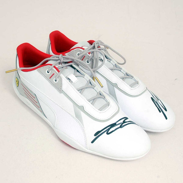 Charles Leclerc Hand Signed Ferrari Trainers Formula 1 Memorabilia