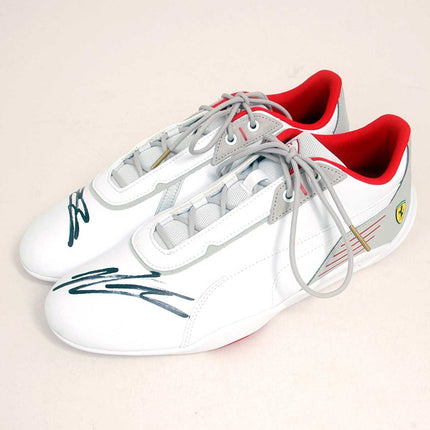 Charles Leclerc Hand Signed Ferrari Trainers Formula 1 Memorabilia