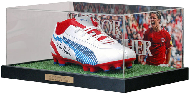 Conor Gallagher Charlton Athletic Hand Signed Football Boot in Display Case