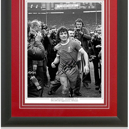 Kevin Keegan Hand Signed Liverpool FC Legend Photograph 23x19" Framed