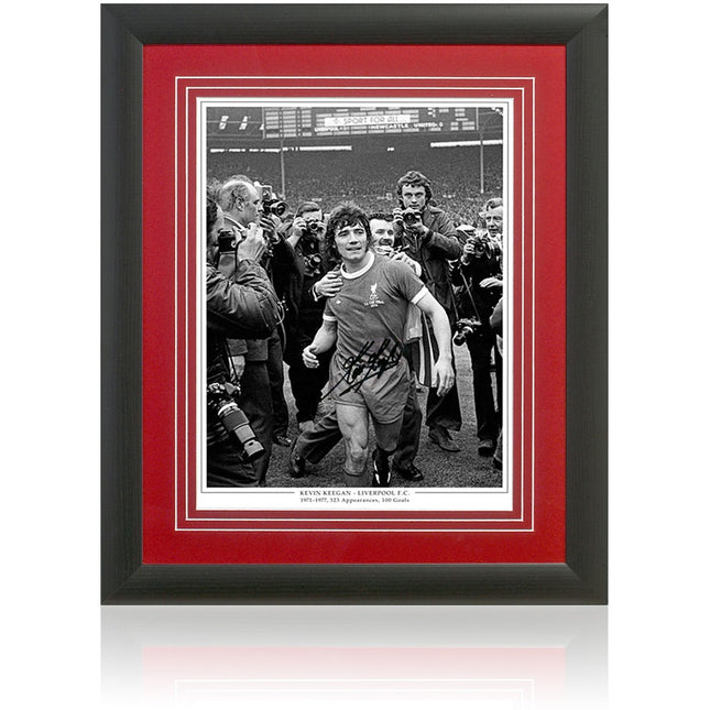 Kevin Keegan Hand Signed Liverpool FC Legend Photograph 23x19" Framed