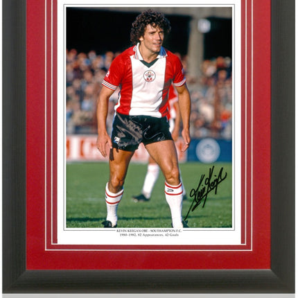 Kevin Keegan Hand Signed Southampton Legend Photograph 23x19" Framed