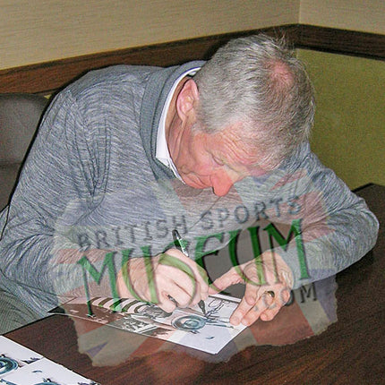 Billy McNeill Celtic 1967 Lisbon Lions Hand Signed European Cup Montage 23x19" Framed