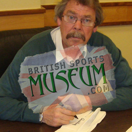 David Harvey Leeds Legend Hand Signed Goalkeepers Glove Display